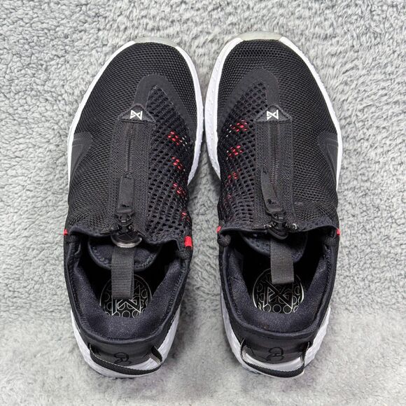 Nike PG 4 Mens Size 7 Basketball Shoes Sneakers Black Light Smoke Gray - Picture 5 of 9